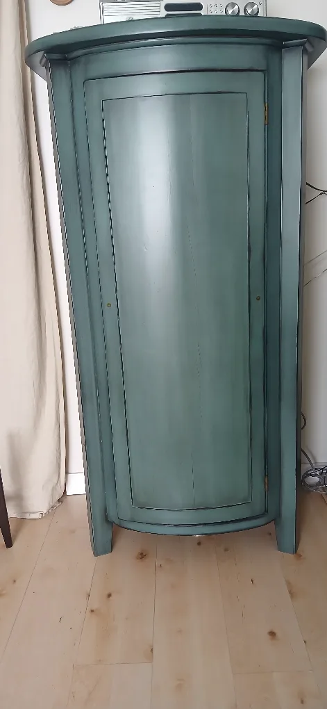 Unique Solid Wood Cabinet - Blue/Green image indicator(4)