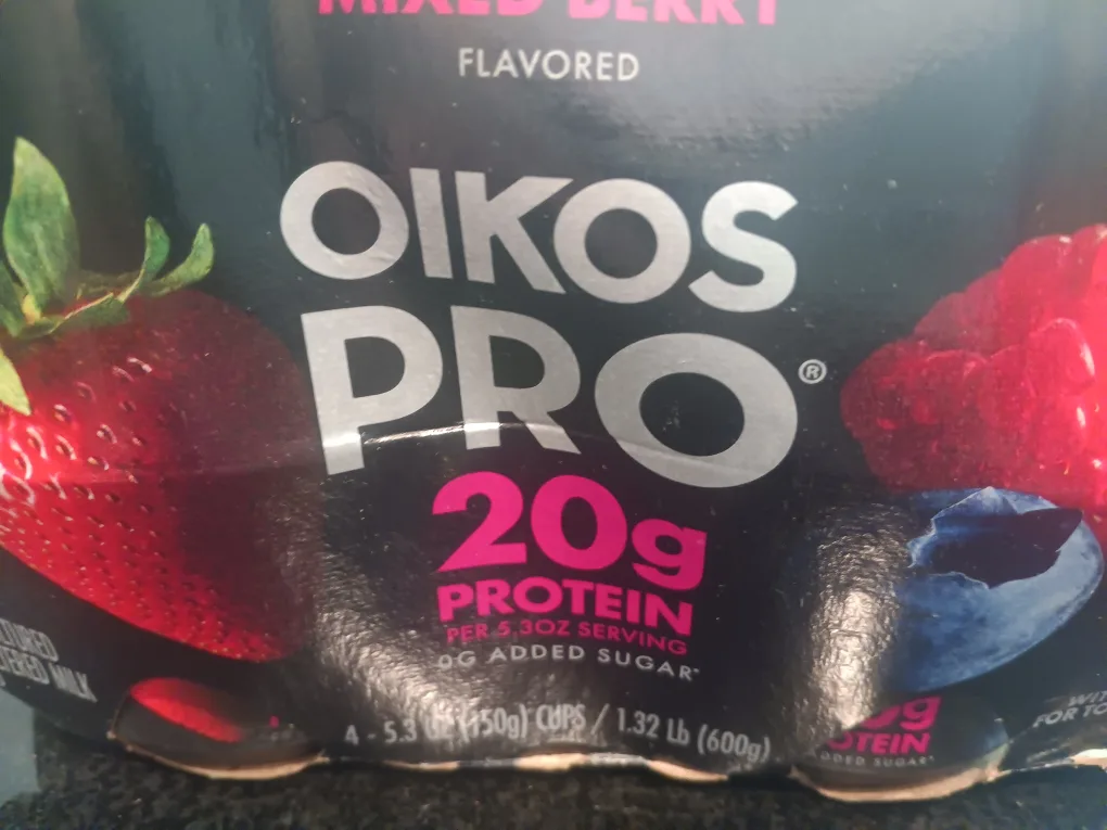 Oikos Pro Mixed Berry Yogurt 4-pack thumbnail