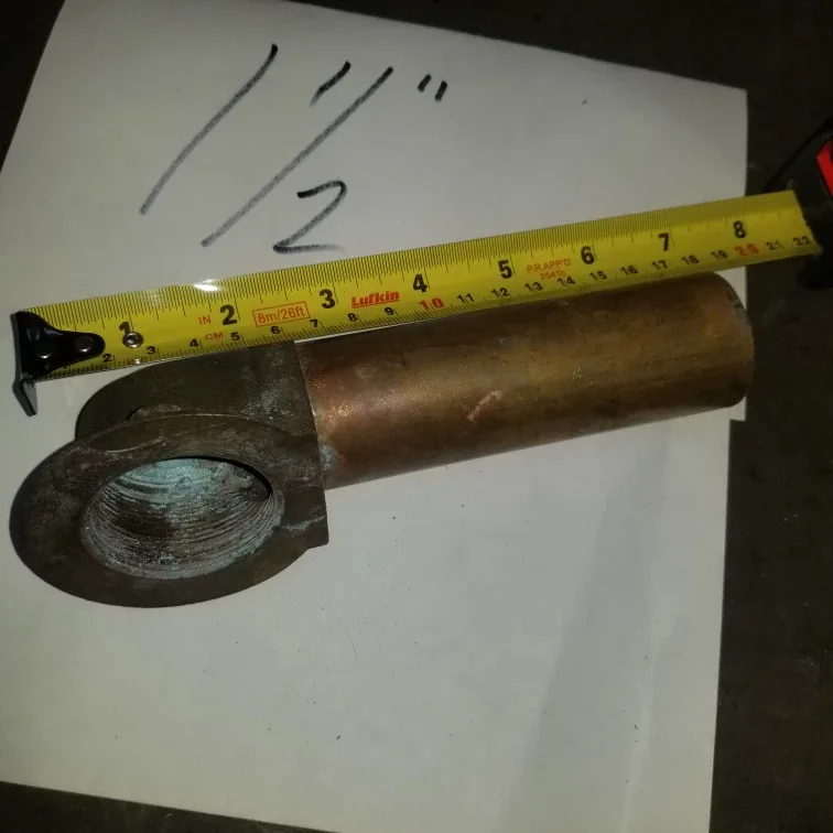 1 1/2" Brass Pipe Fitting for bathtub thumbnail