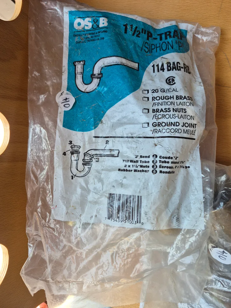 OS&B 1 1/2" P-Trap Siphon thumbnail