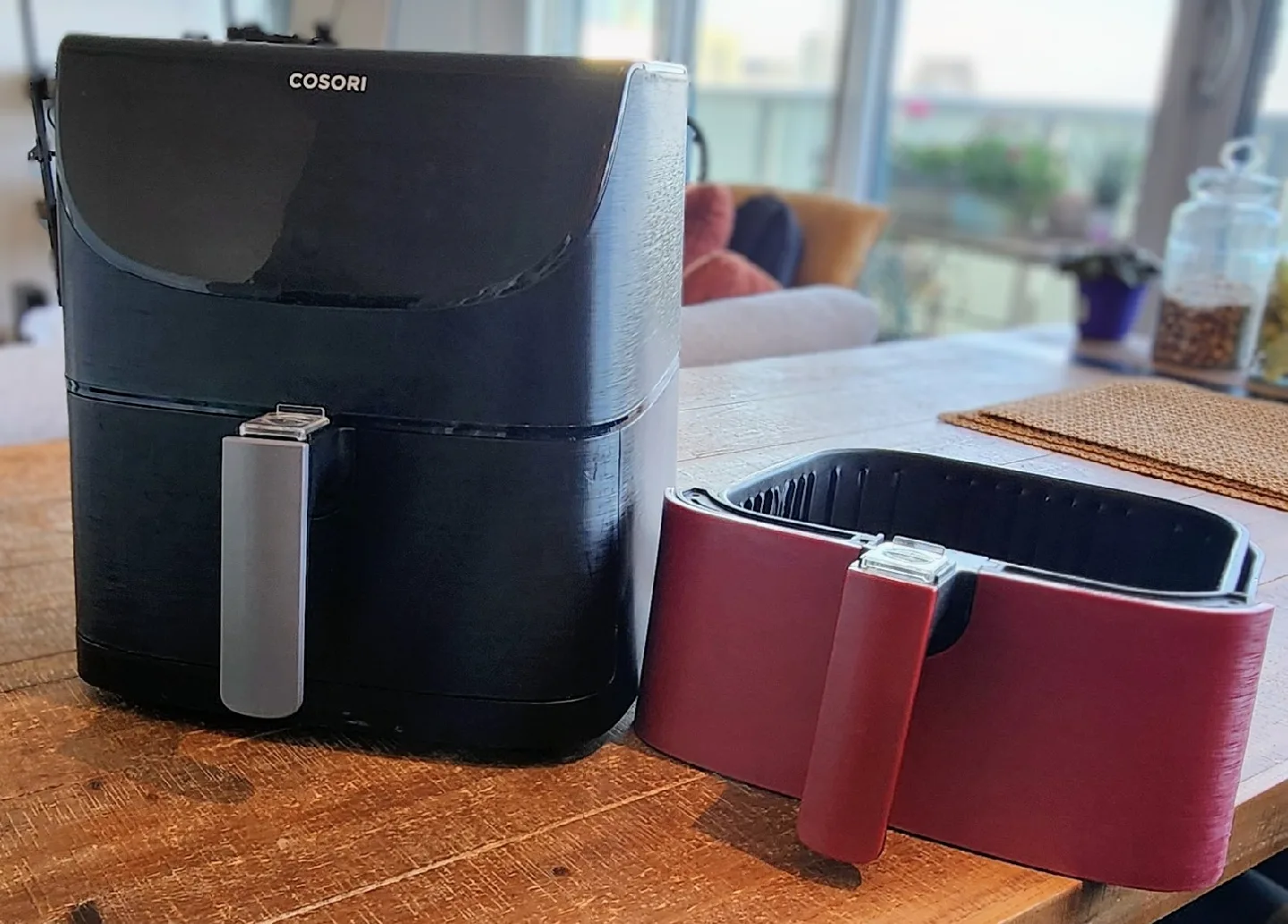 Cosori Air Fryer plus additional basket - Black thumbnail