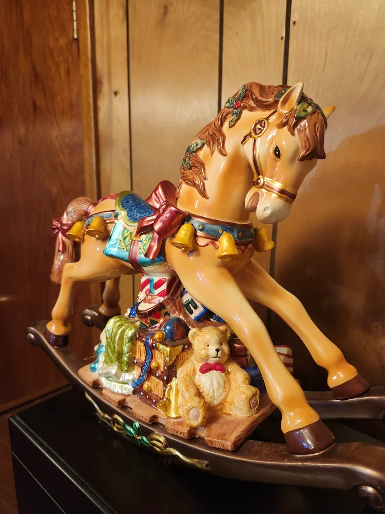 Vintage Rocking Horse Christmas Decoration image indicator(3)