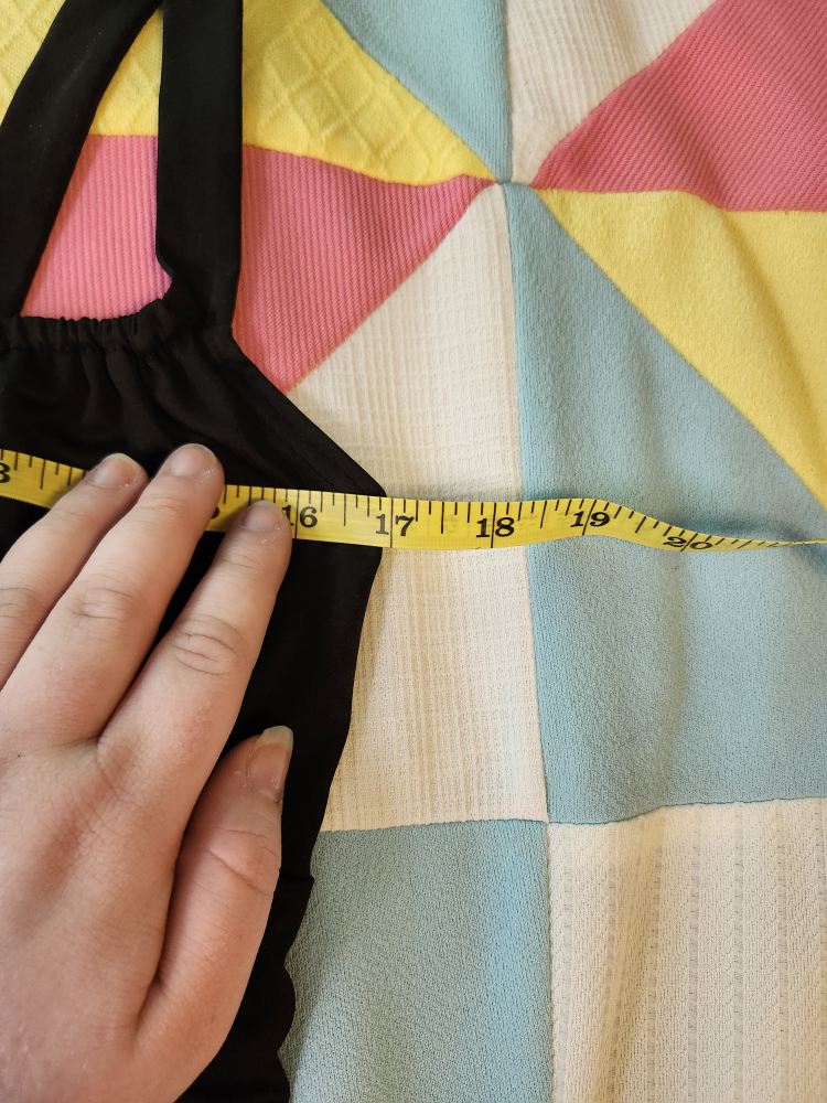 black milkmaid style tank top - photo 5