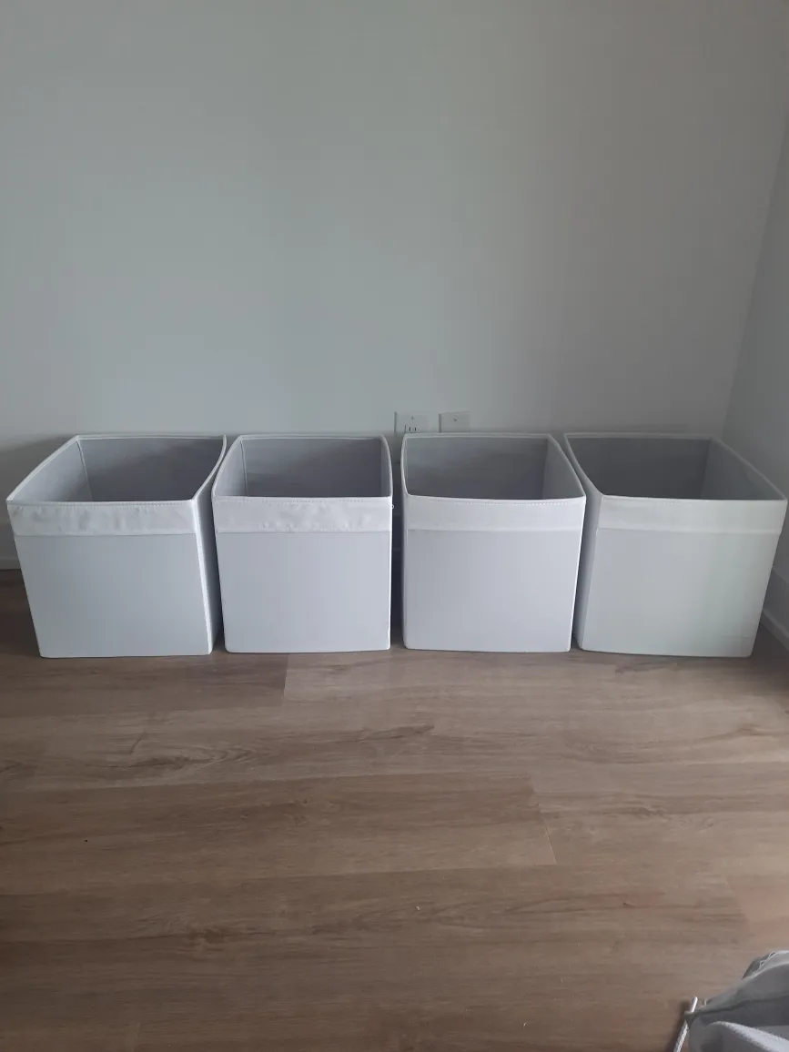 IKEA Drona White Storage Boxes (Set of 4) 🥕