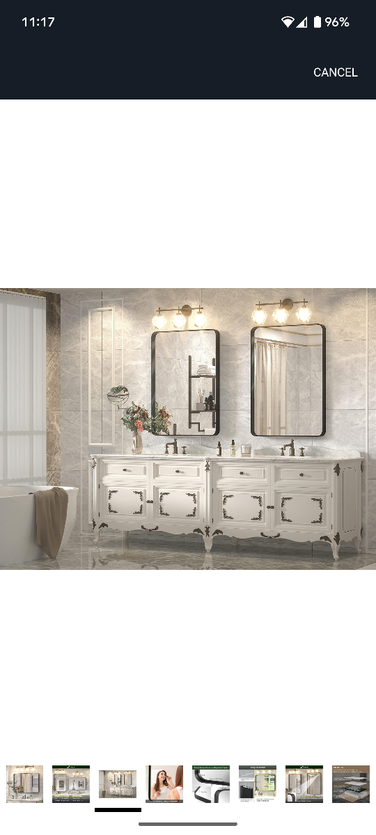 New Flocos Bathroom Mirror, 36 x 30 in - photo 3