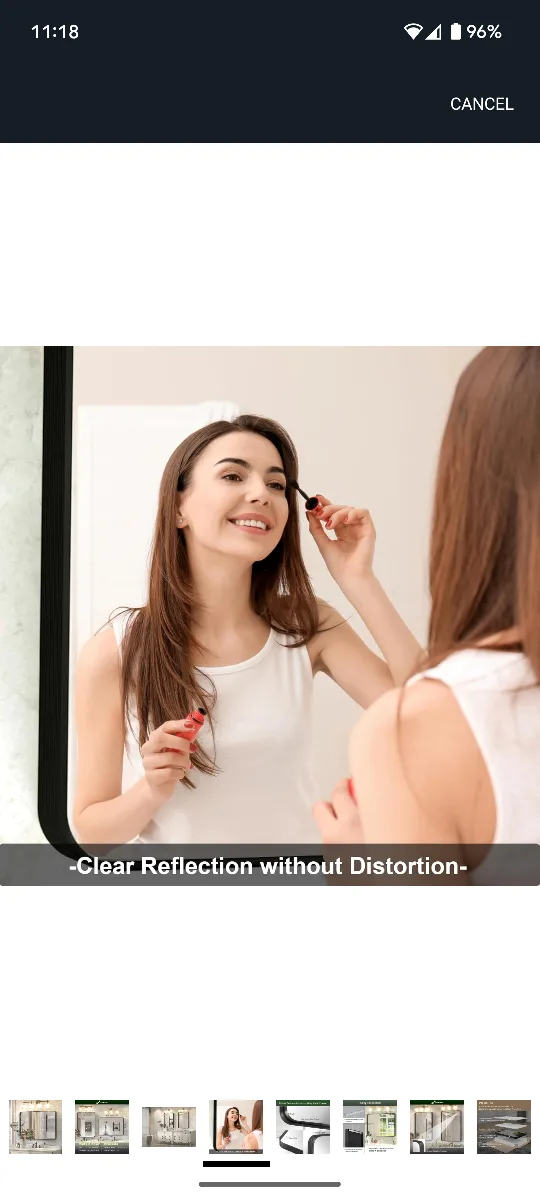 New Flocos Bathroom Mirror, 36 x 30 in image indicator(4)