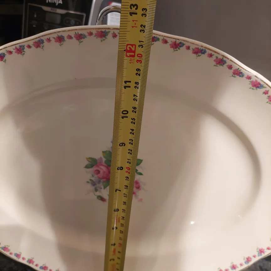 Floral Oval Serving Platter - 17-inch 🥕 image indicator(5)
