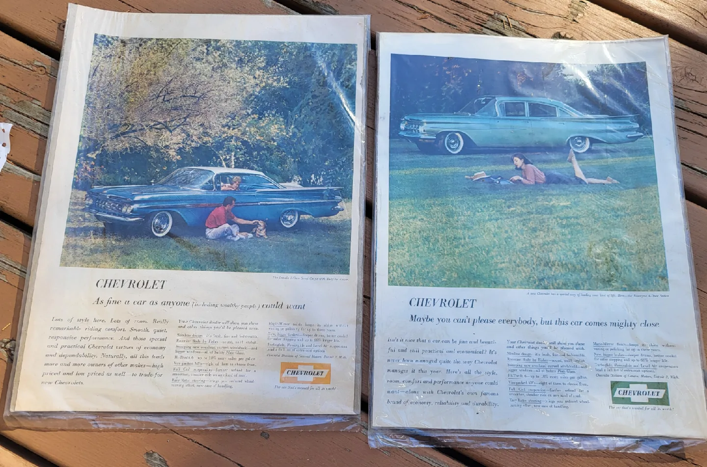 Vintage Chevrolet Car Advertisement thumbnail