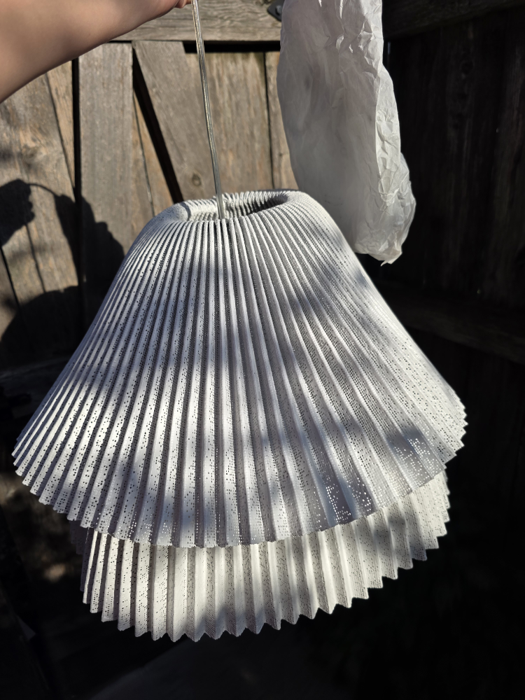 arturo alvarez White Pleated Lamp