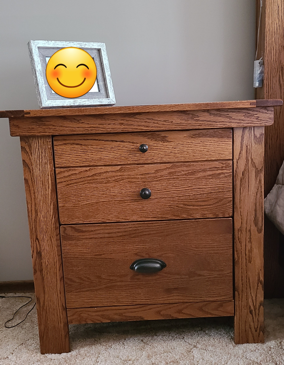 5 piece Solid oak wood bedroom set - photo 3