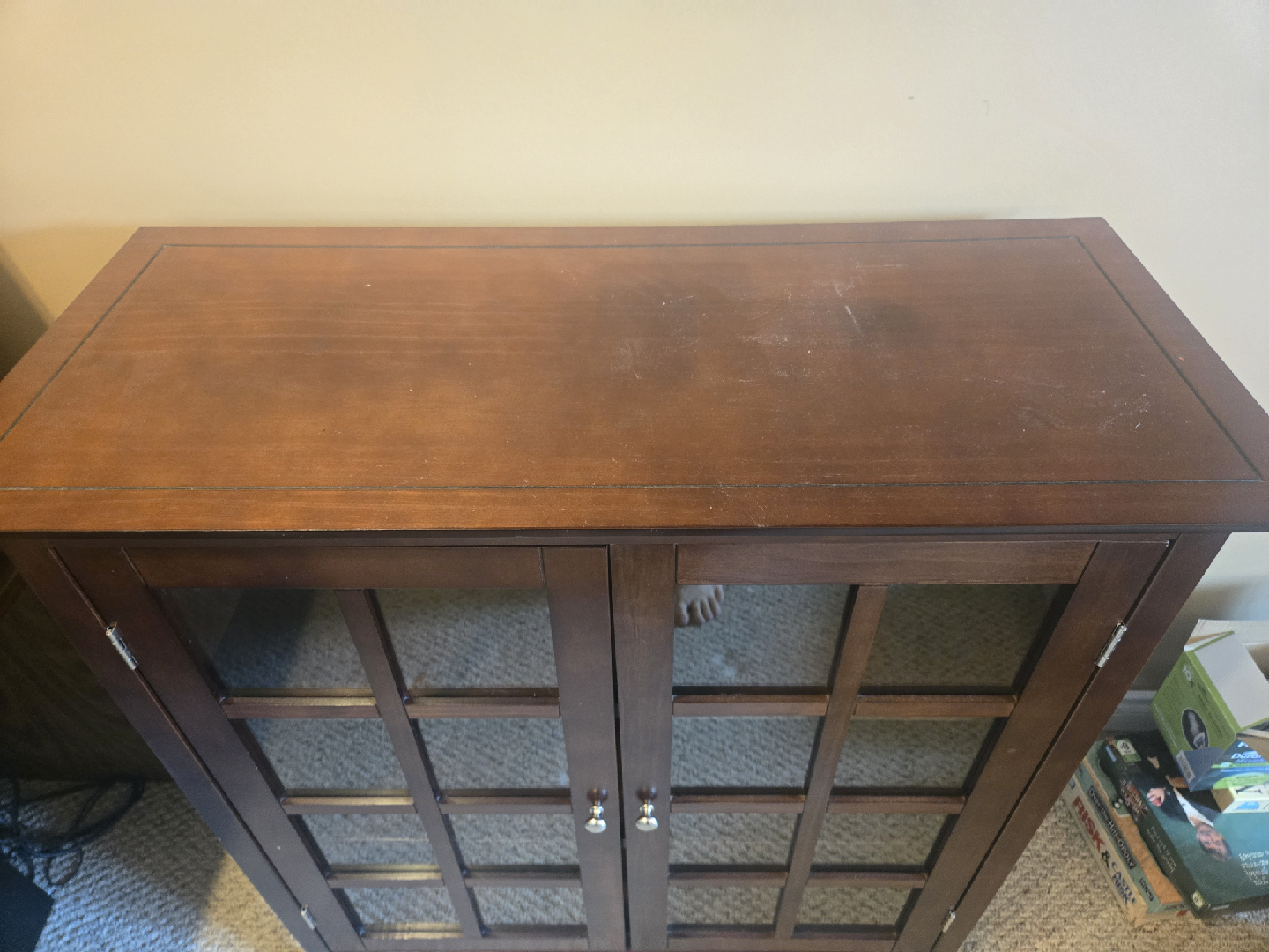 Wooden Cabinet with Glass Doors - photo 2