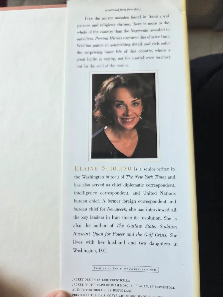 Persian Mirrors: The Elusive Face of Iran by Elaine Sciolino image indicator(3)