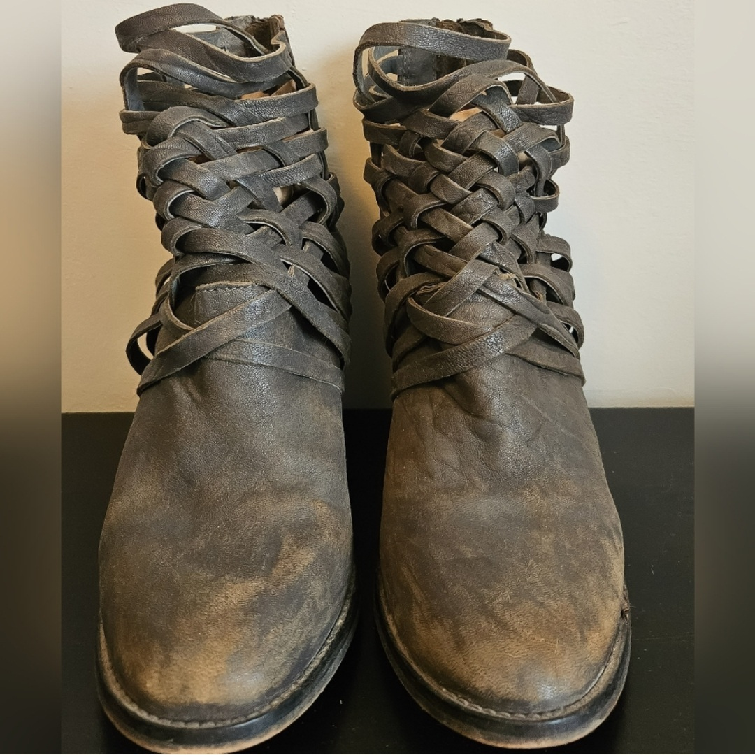 FREE PEOPLE Woven Ankle Boots Size 41 - photo 2