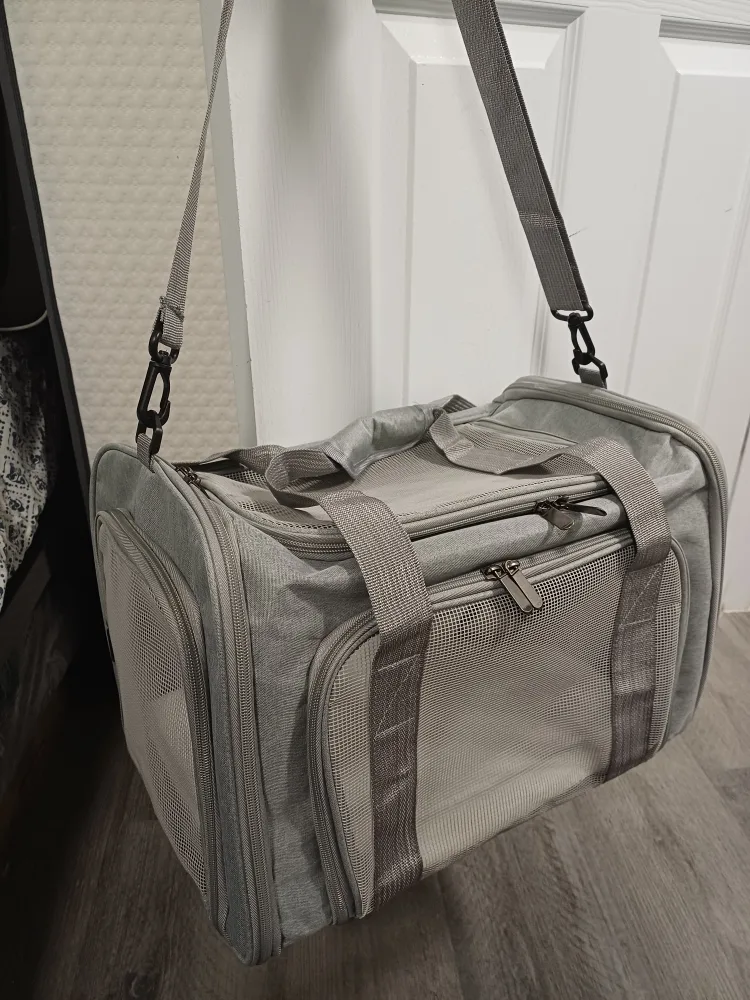 Grey Pet Carrier - 17x11x11 inches image indicator(10)