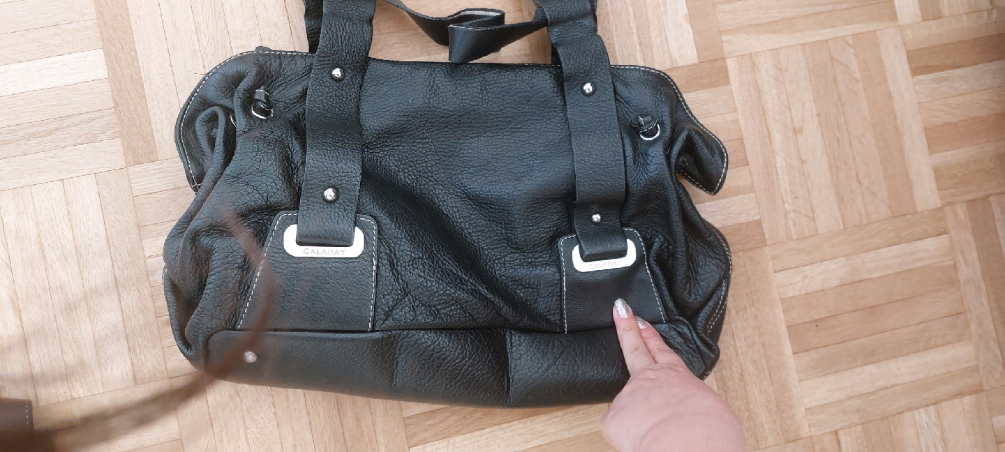 Black Leather Handbag