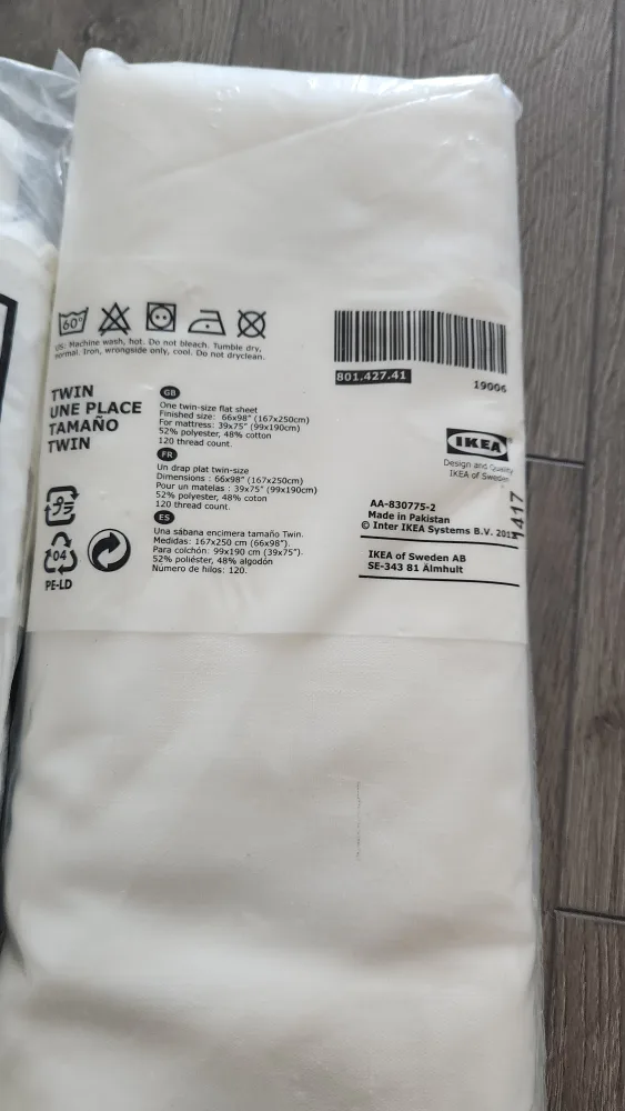 New IKEA Knoppa Twin Flat Sheet image indicator(2)
