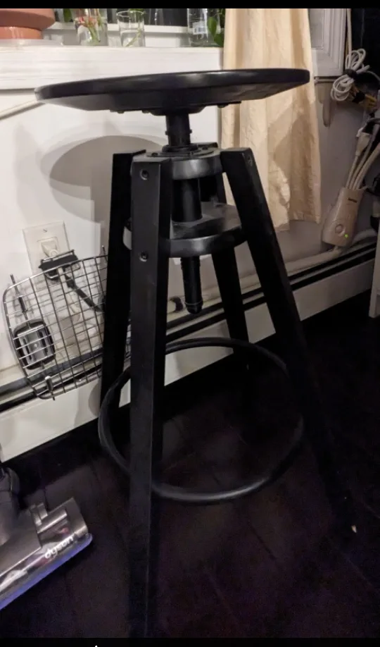 🥕Industrial Style Adjustable Height Bar Stool image indicator(2)
