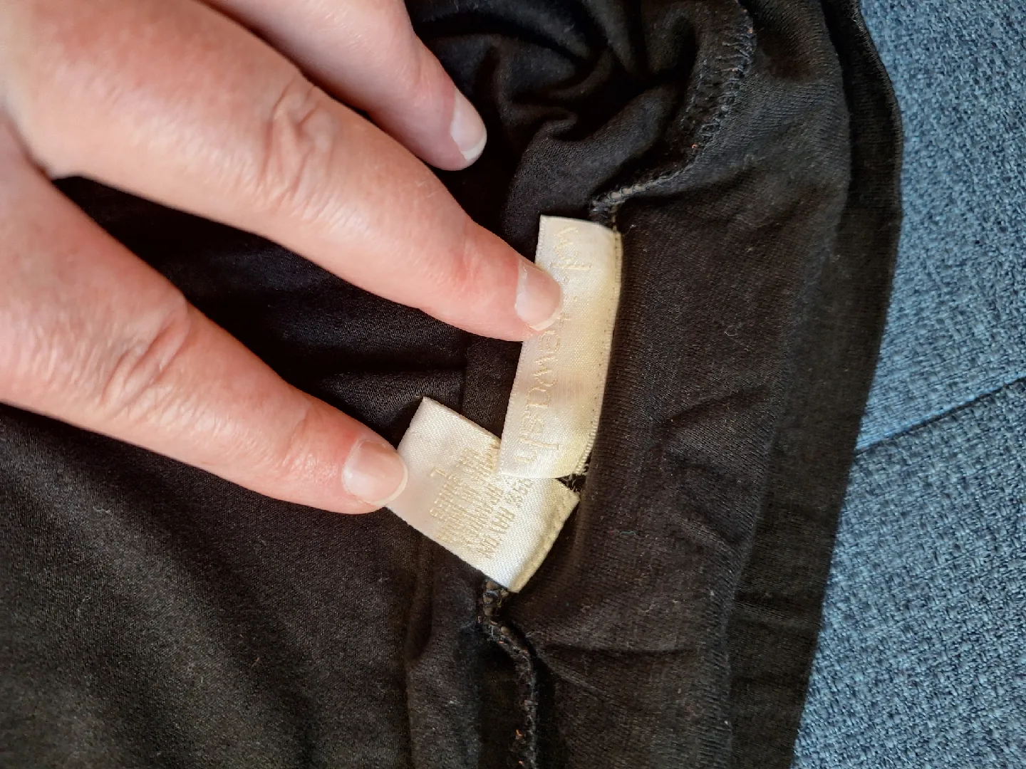 White Wash Brand Black Culotte Pants -sz Large image indicator(4)