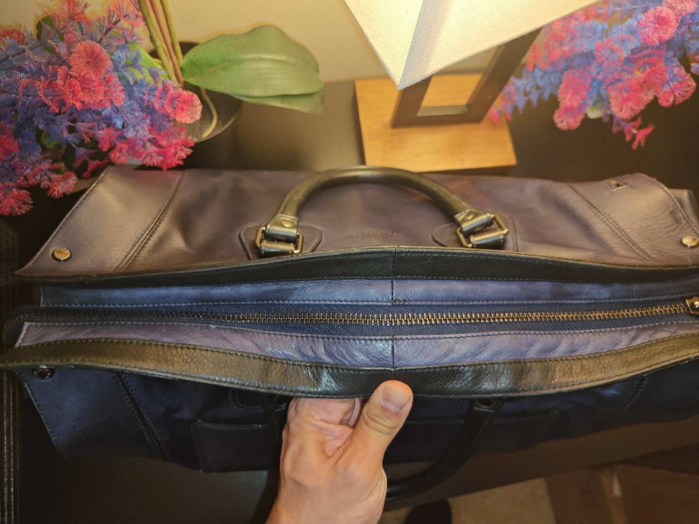Ted Baker London Leather Duffle  luxury bag - photo 3