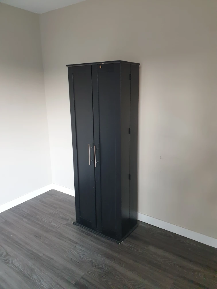 Black Wooden Storage Cabinet - photo 2