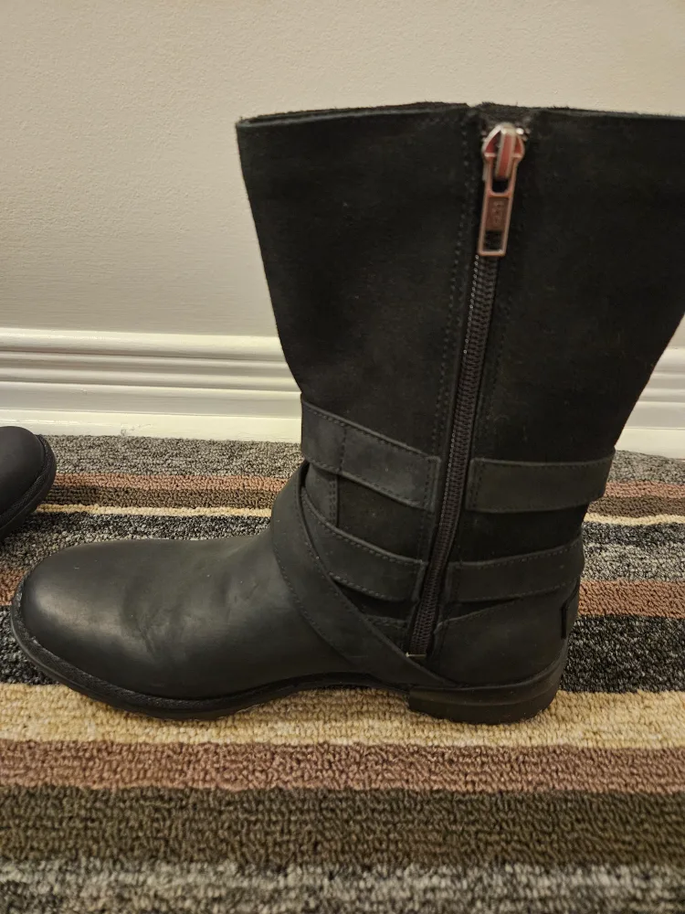 UGG Black Boots, Size 7 image indicator(6)