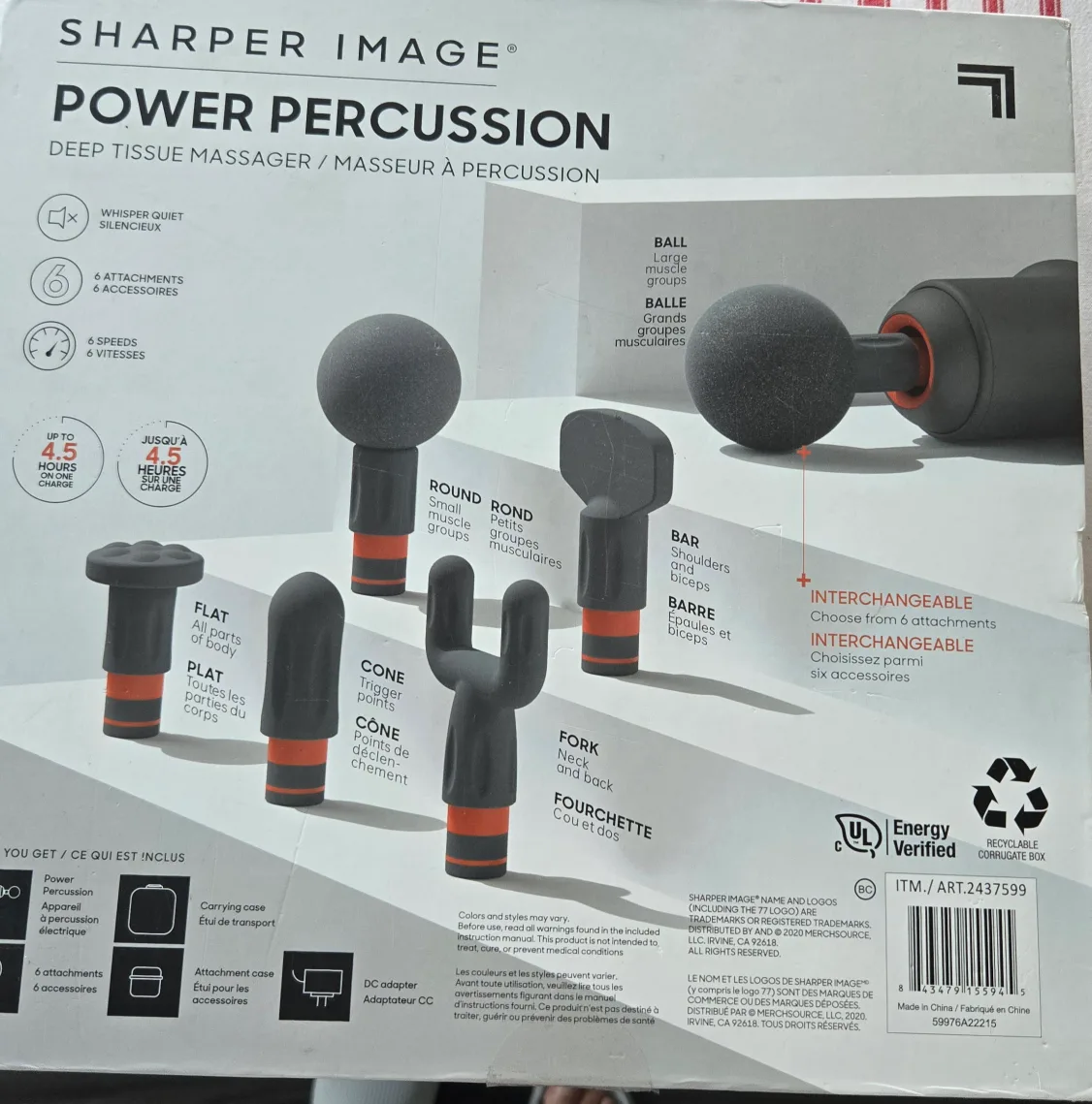 Sharper Image Power Percussion Deep Tissue Massager image indicator(2)