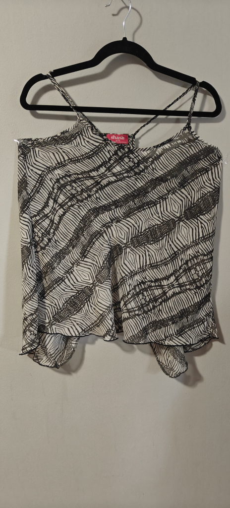 Stash Black & White Cami Top