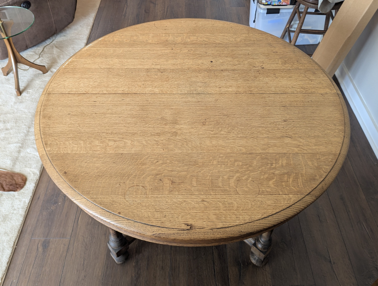 Round Wooden Dining Table - photo 3