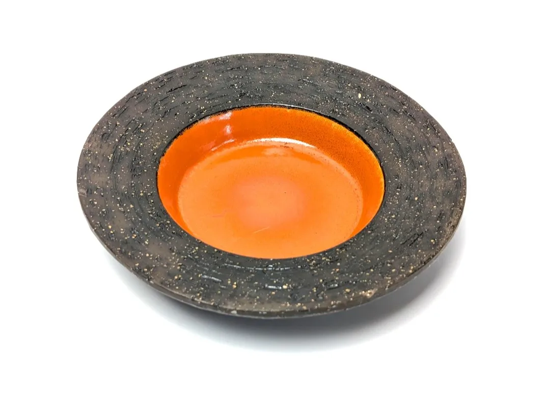 Vintage Upsala Ekeby Decorative Dish ~ Chamotte image indicator(3)