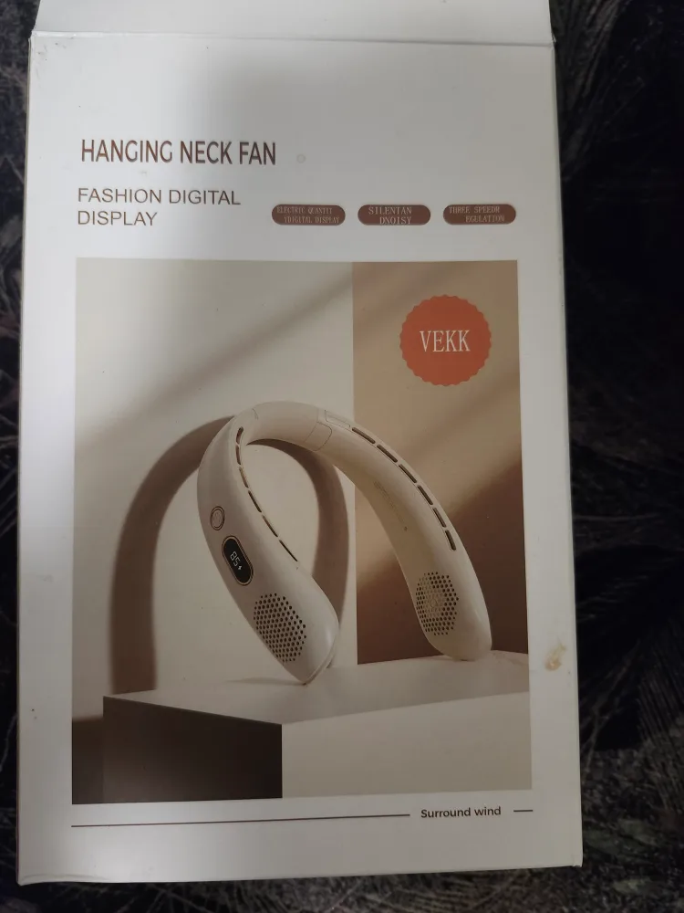 VEKK Hanging Neck Fan - Fashion Digital Display image indicator(2)