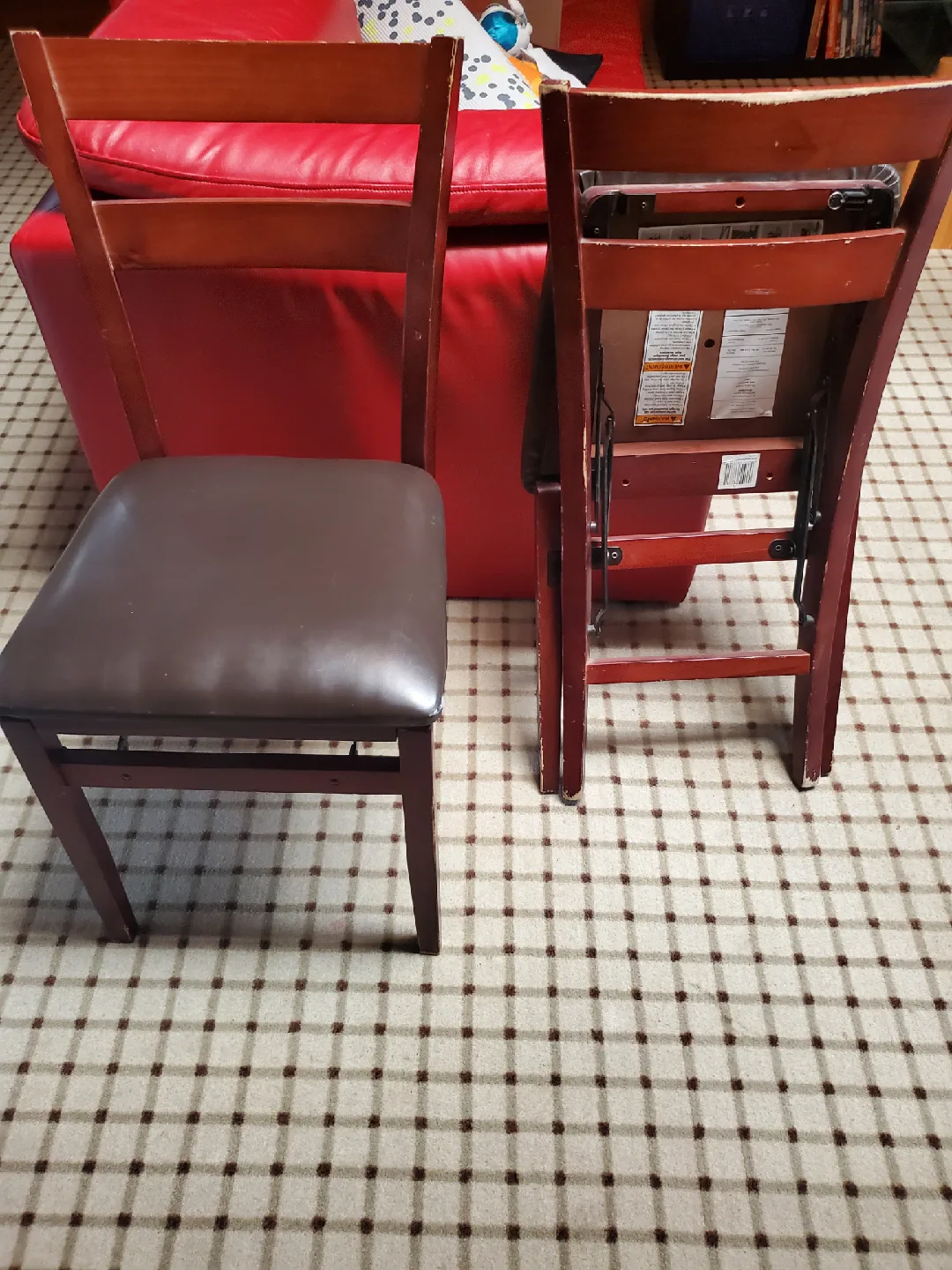 Brown Folding Chairs