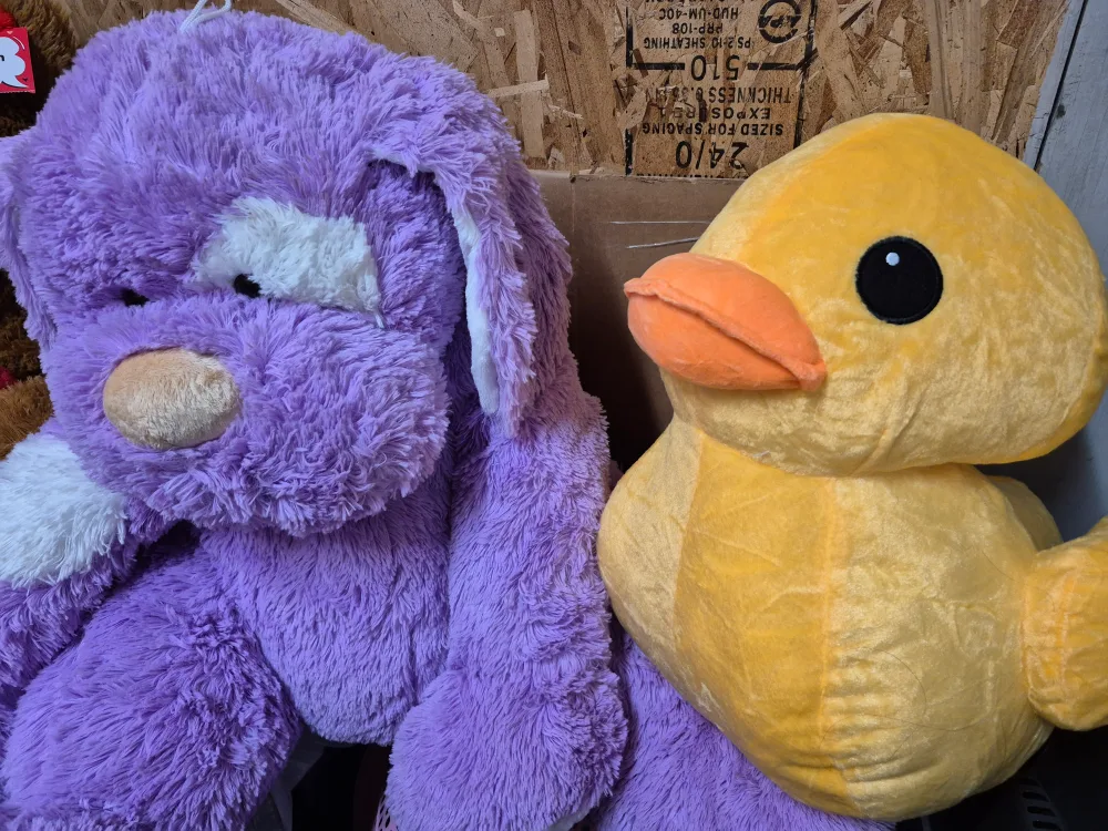 Plush Purple Dog & Yellow Duck Stuffed Animals image indicator(2)