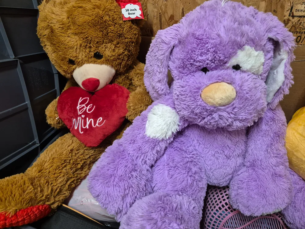 Plush Purple Dog & Yellow Duck Stuffed Animals image indicator(3)