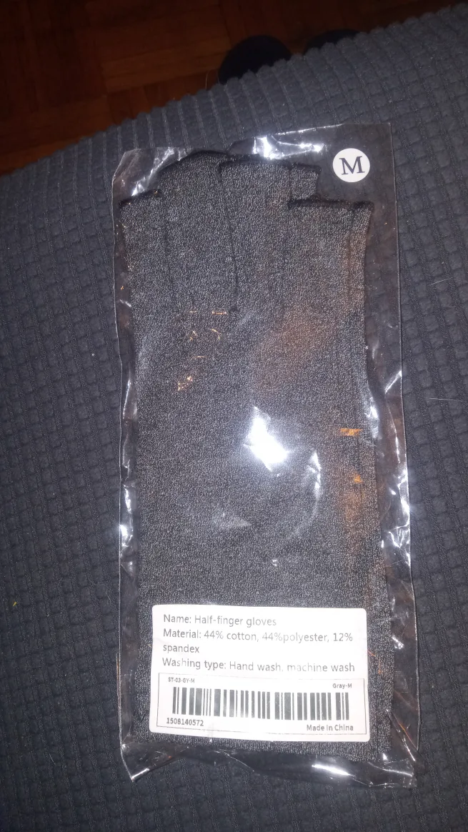 Half-Finger Gloves - Size M - Gray thumbnail
