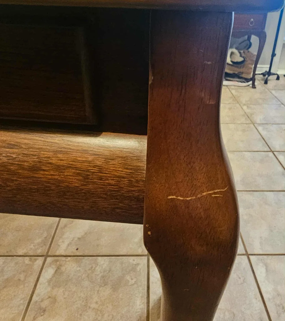 Brown Rectangle Solid Wood Sofa Table image indicator(4)