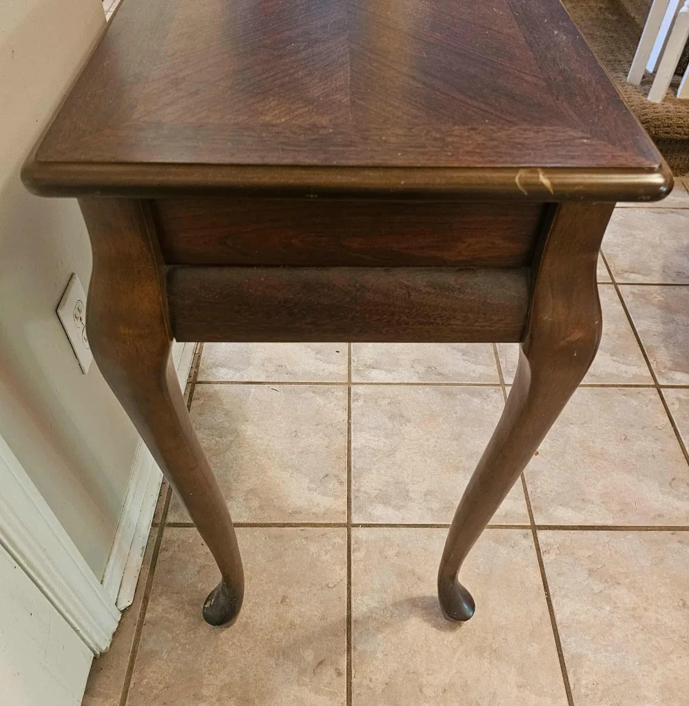 Brown Rectangle Solid Wood Sofa Table image indicator(6)