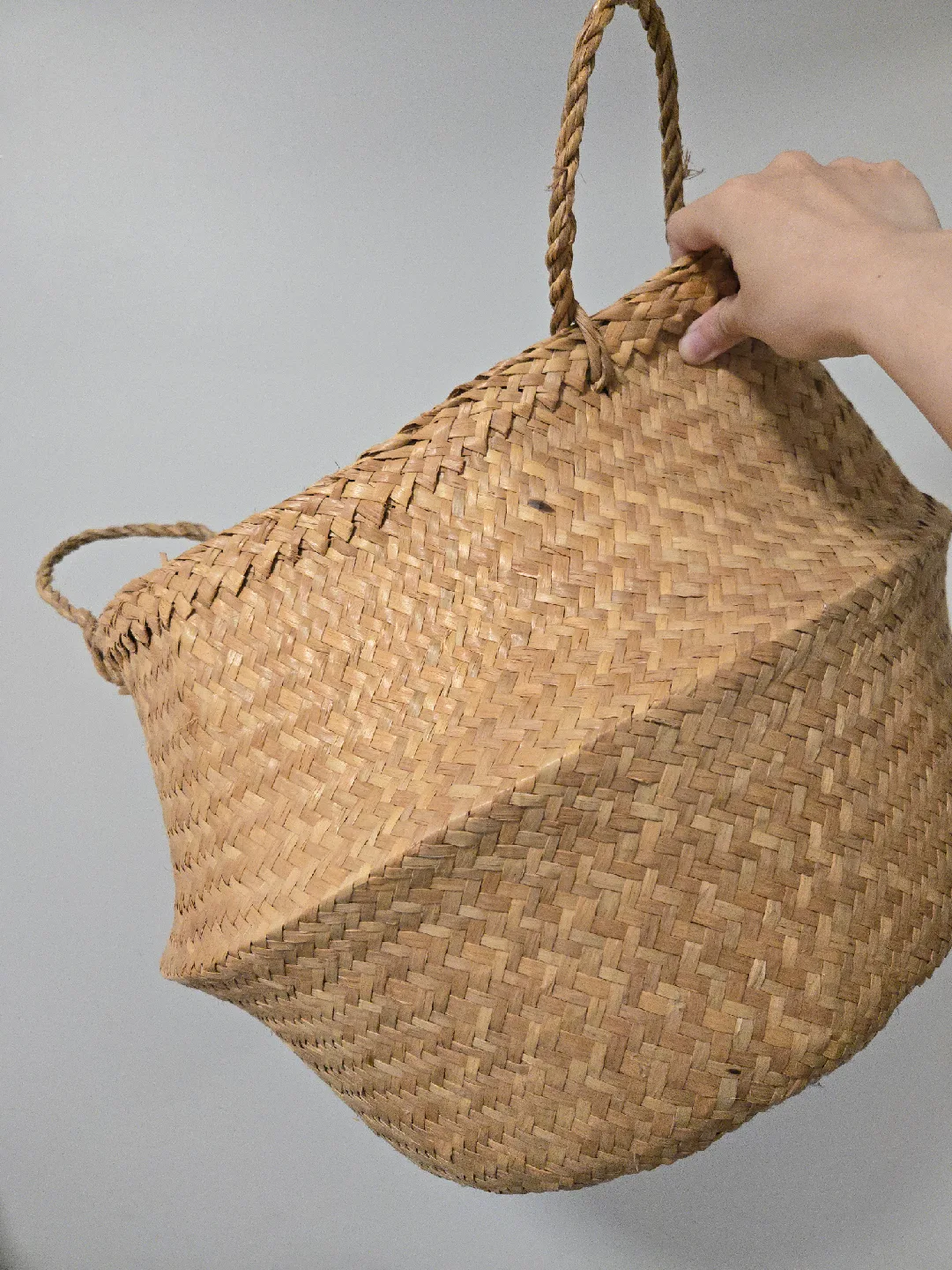 Seagrass Basket with Handles L 🥕 thumbnail