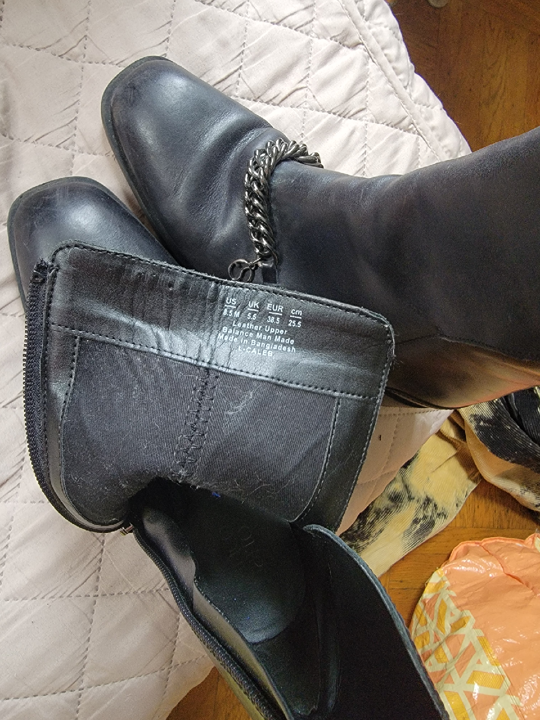 Circus by Sam Edelman Black Leather Boots - Size 8.5 - photo 2