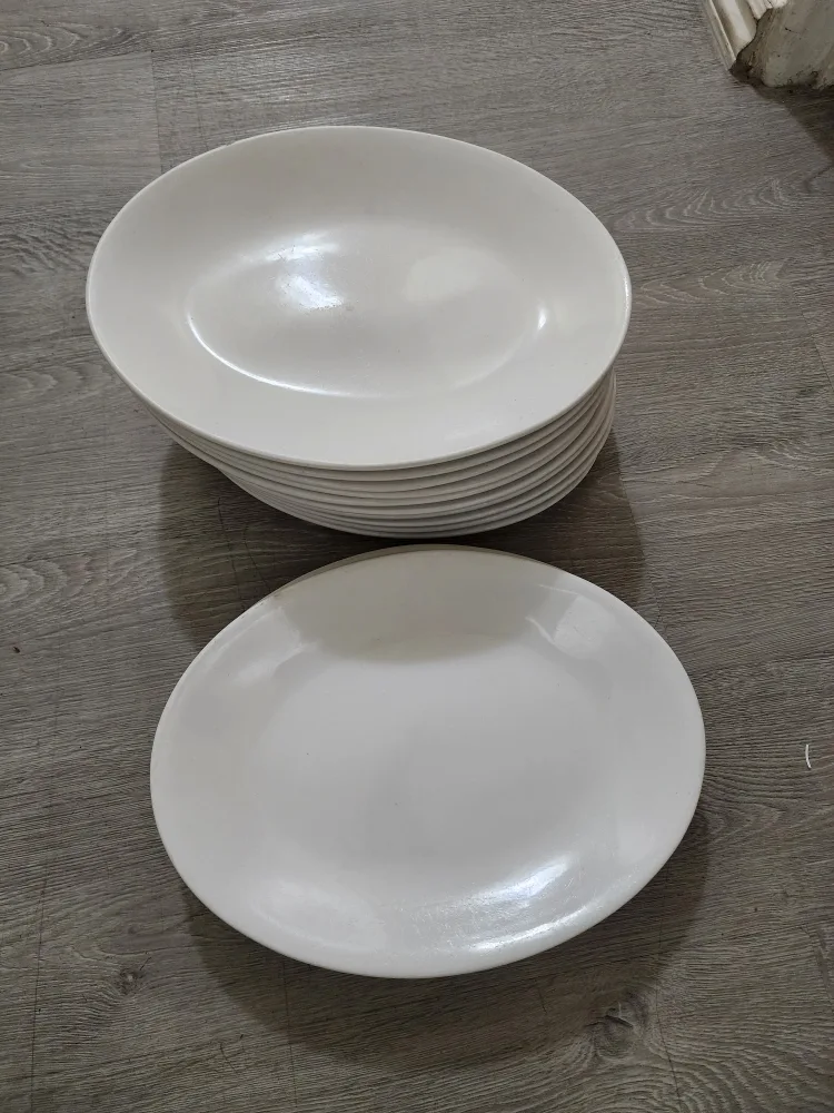 White Dinner Plates 13 Pcs image indicator(4)