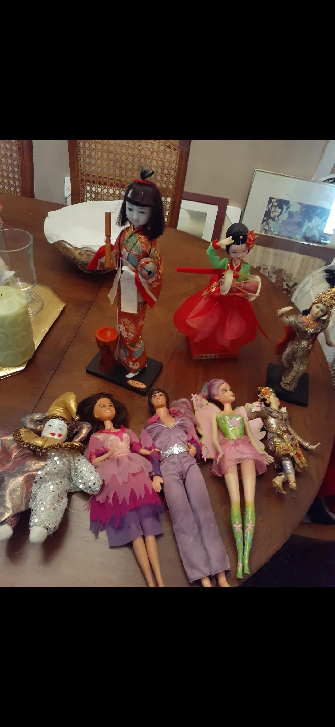 Assorted Dolls - Japanese, Barbie, Clown