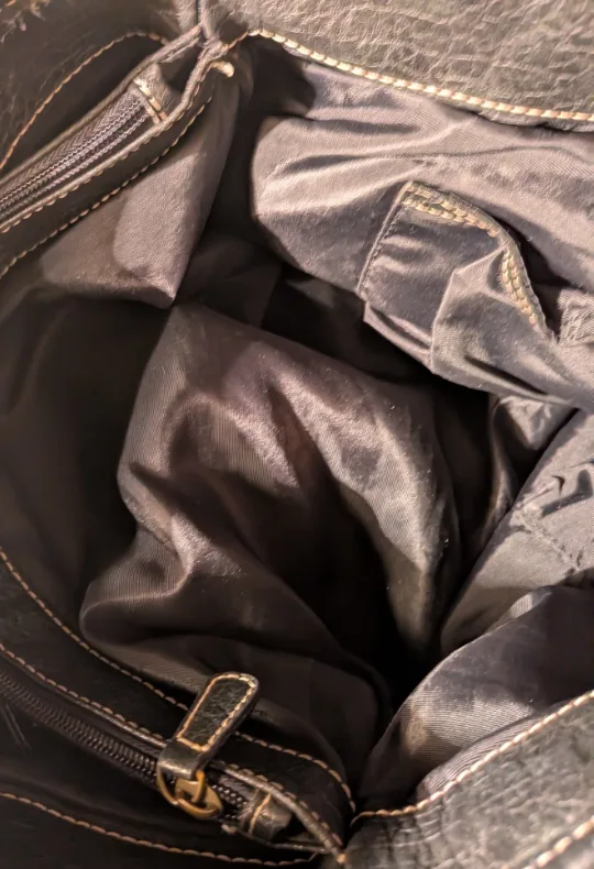 Nine West Black Leather Shoulder Bag image indicator(8)