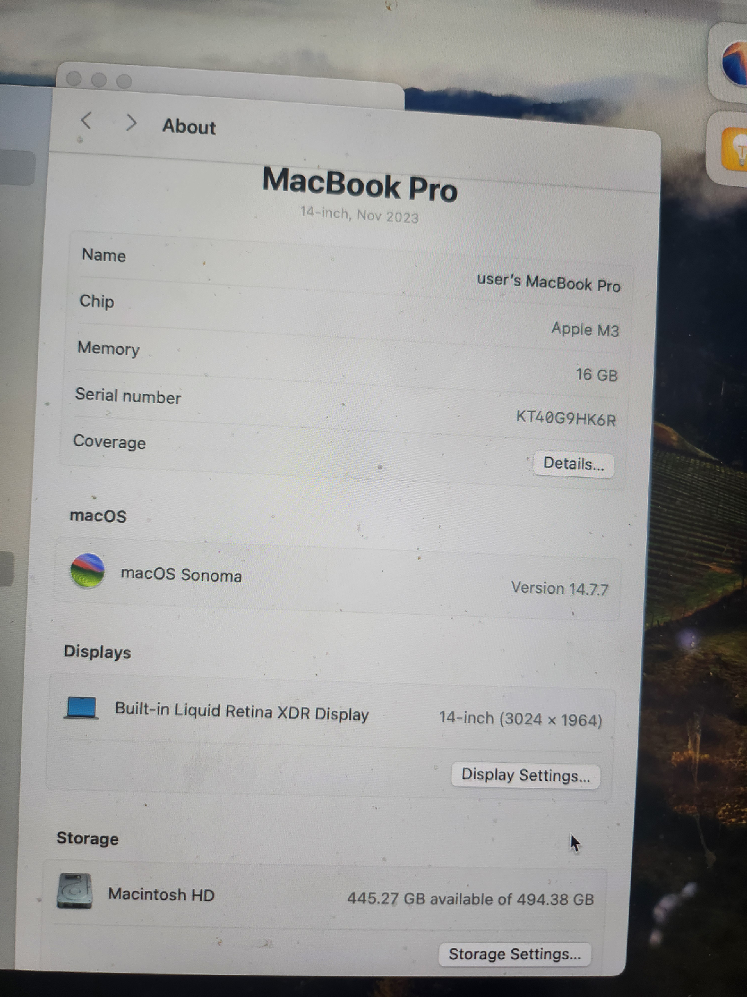 MacBook Pro 14-inch Apple M3 Chip 16GB - photo 3