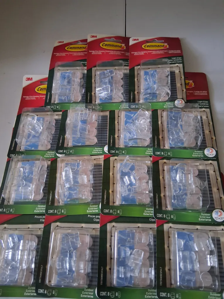Command Light Clips, Outdoor, 8 Clips/Pack, New thumbnail
