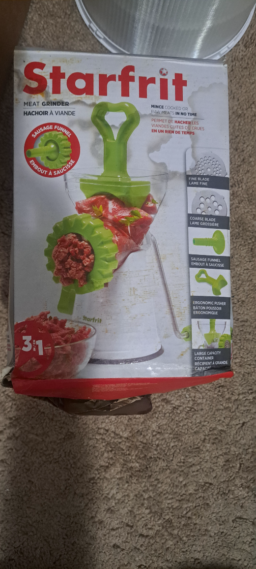 Starfrit Meat Grinder Hachoir à Viande 3-in-1