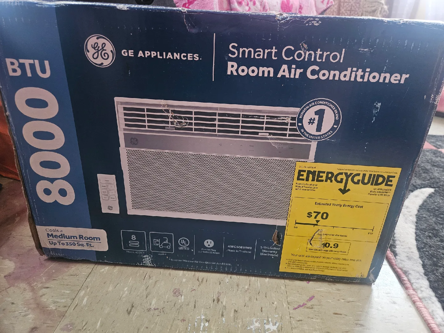 GE 8000 BTU Smart Room Air Conditioner image indicator(2)