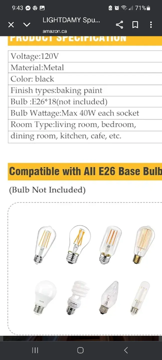 LIGHTDANY Sputnik Chandelier - 18 Light brand new image indicator(3)