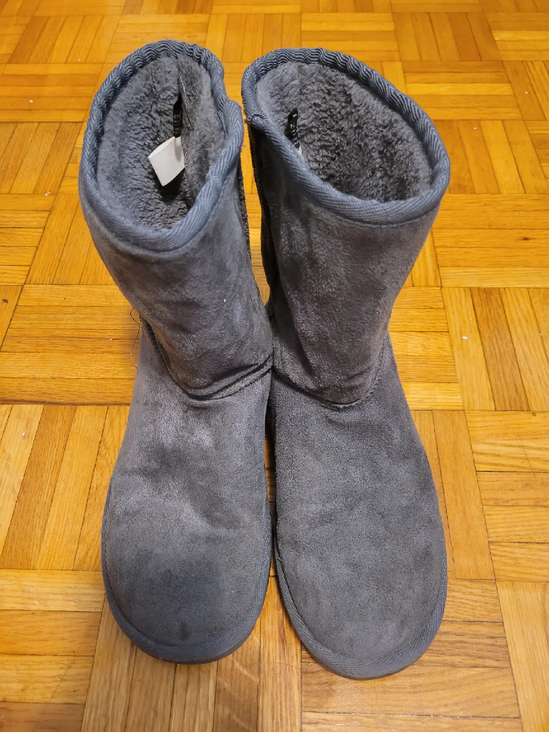 Grey Winter Boots Size 8