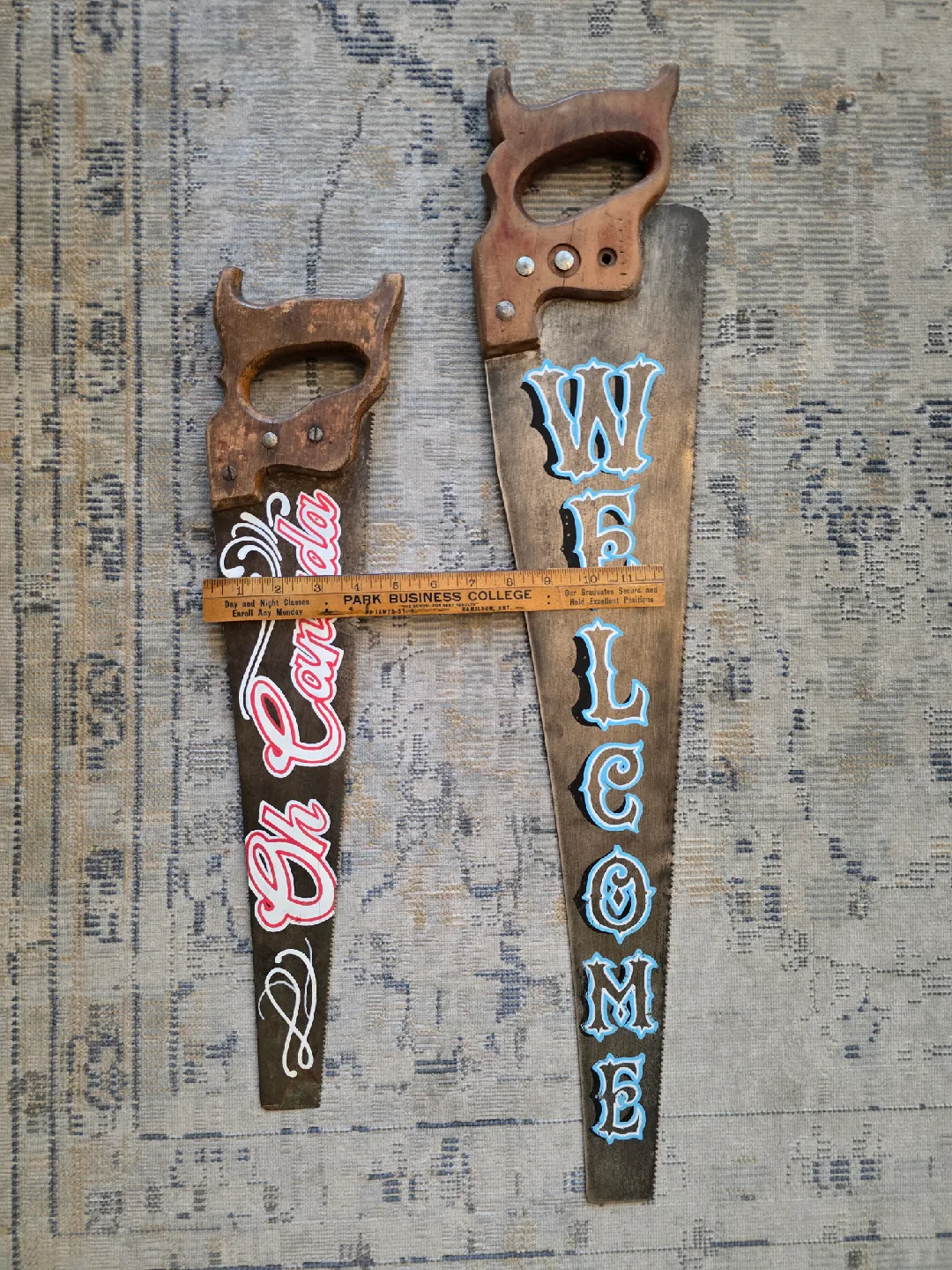 Vintage Hand painted Saws image indicator(2)