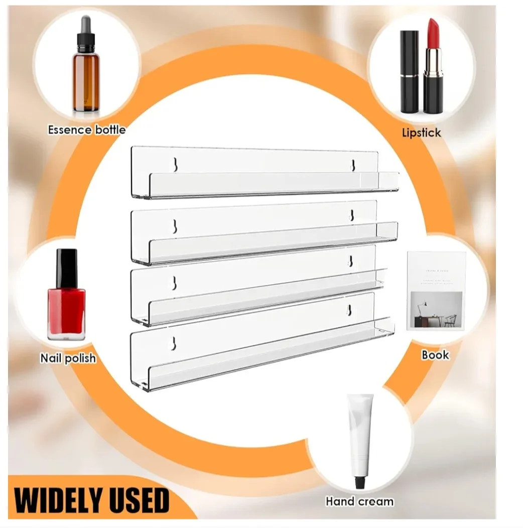 Acrylic Nail Polish Wall Rack Shelf - New image indicator(2)