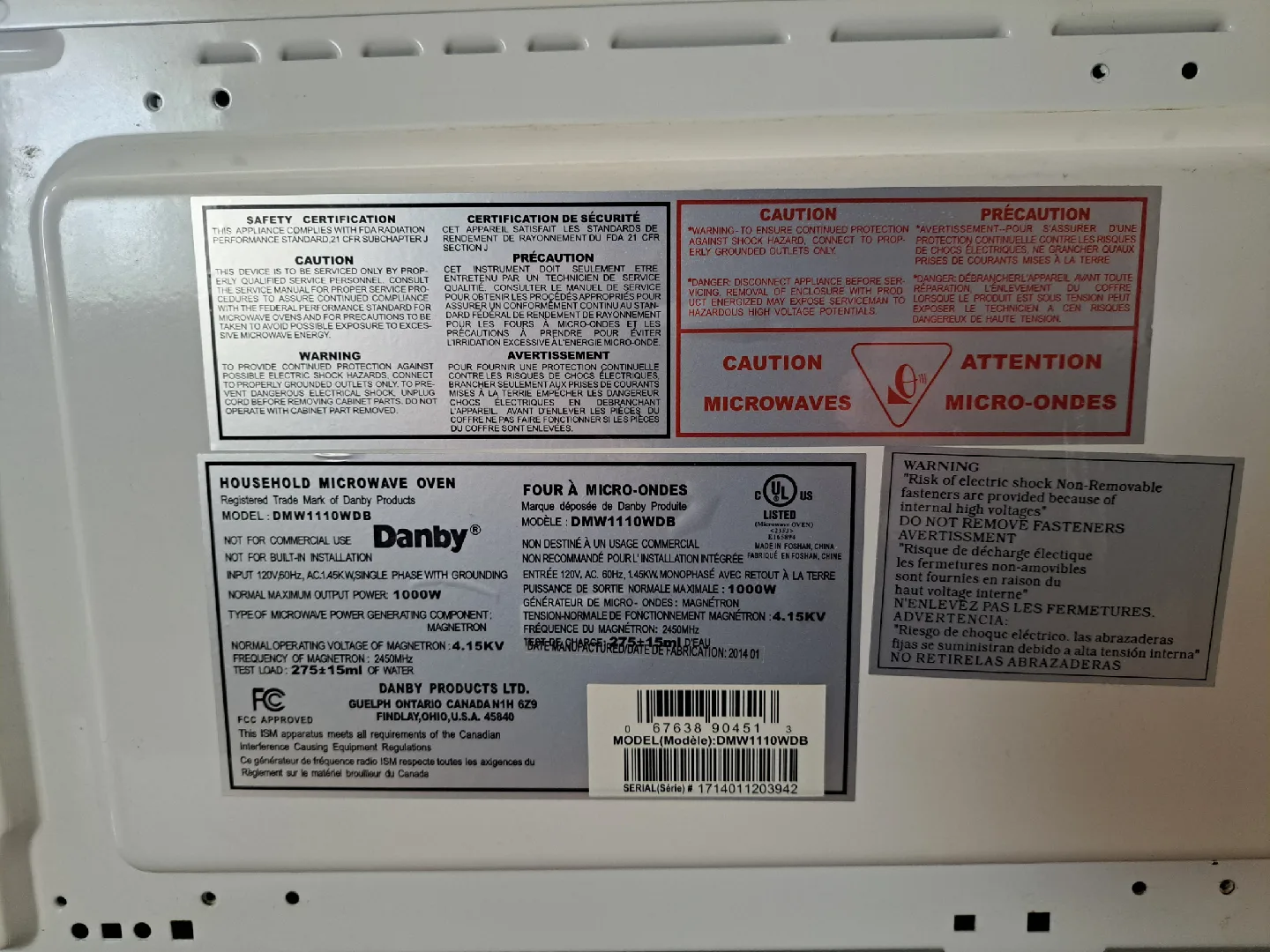 Danby Microwave - White image indicator(6)